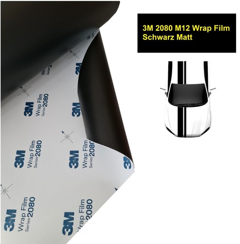 2080 m12 autofolie schwarz - 3m,